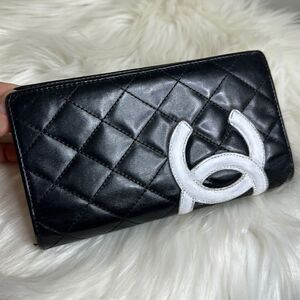 💯Authentic Chanel Bifold  Quilted Long Wallet 🍀